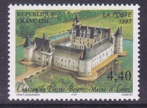 France 2583 MNH 1997 Château de Plessis-Bourré Maine and Loire Rivers Set