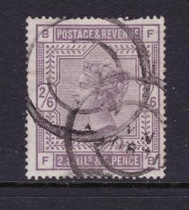 Great Britain a used QV 2/6 from 1883