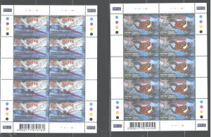 MALTA 2001 EUROPE #1053-1054; 1SET=$1.45 / 2 FULL SHEETS=$12.50