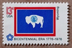 United States #1676 13c Wyoming Flag MNG (1976)