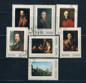 Russia 3976-82 Used set History of Russian Paintings 1972 (R0823)