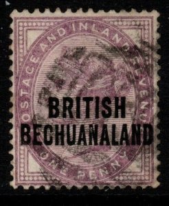 BECHUANALAND SG33 1891 1d LILAC USED