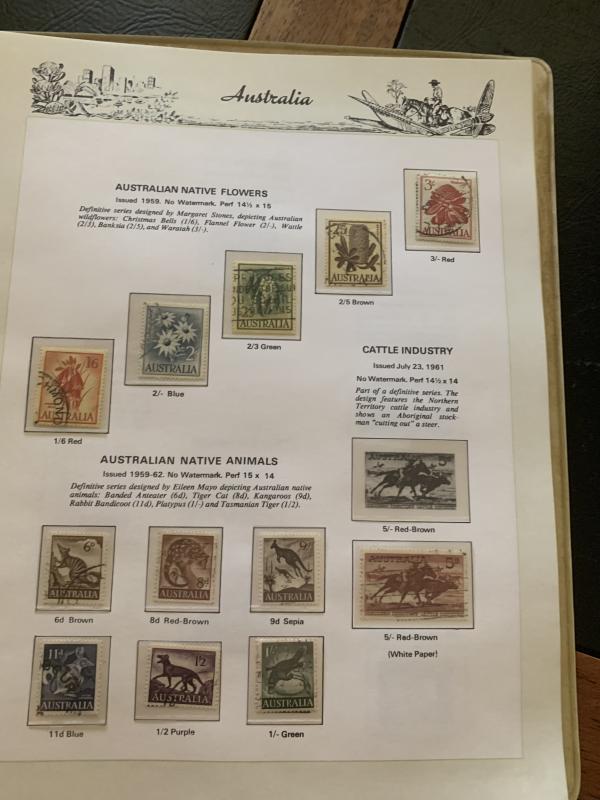 Australia Collection from 1927 to 1978 Used Cat. Value $575