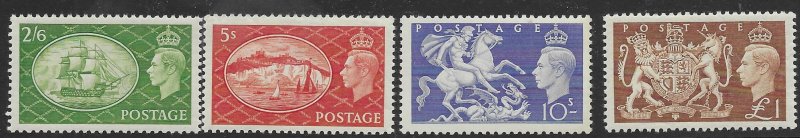 GB 286-89  1951  XF Mint NH set 4