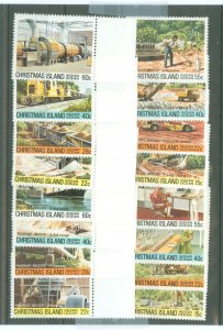 Christmas Island #95-110 Unused Single (Complete Set)