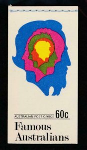 AUSTRALIA SCOTT 454a & 455a 60c FAM.AUSTRALIANS BOOKLET