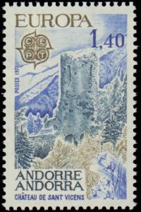 Andorra French Administration #254-255, Complete Set(2), 1977, Europa, Never ...