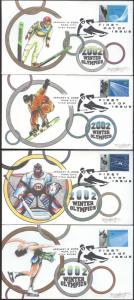 #3552-55 Winter Olympics Beller FDC Set