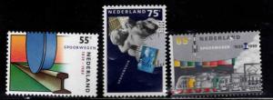 Netherlands Scott 746-748 MNH** 1989 Dutch railway set