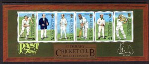 Alderney 105a Cricket Souvenir Sheet MNH VF