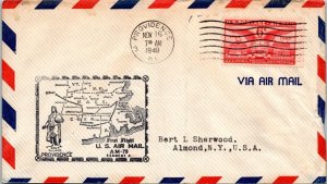 FFC 1949 Airmail RT AM #79 Segment #4 - Providence, RI - F61713