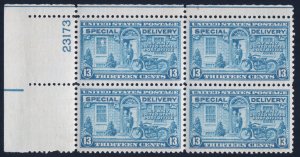 US Scott # E17 MNH Plate Block Motorcycle Delivery