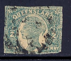 Australia - Queensland Sc # 106 used - imperf. (RS)