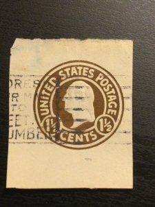 US SC# U481 Washington Cut Square Used