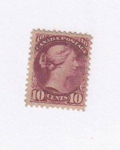 CANADA  # 45 VF-MVLH 10cts SMALL QUEEN CAT VALUE $900