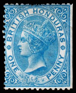 British Honduras Scott 1 (1866) Mint NG F, CV $72.50 C