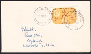 FIJI 1963 cover to New Zealand - NADURI cds................................B2919