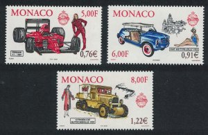 Monaco Motor cars Royal Collection 3v 2000 MNH SG#2479-2481 MI#2528-2530