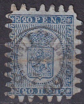 Finland #9  F-VF Used  CV $57.50  (Z7984)