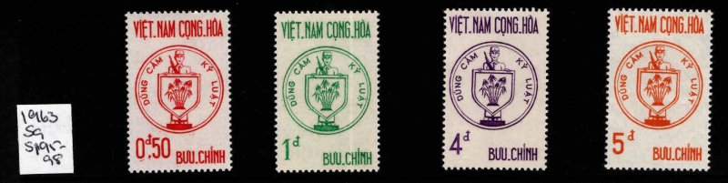 Republic of South Vietnam Scott 215-218 MH* set