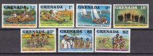 J27341 1977 grenada set mh #805-11 sports scouts