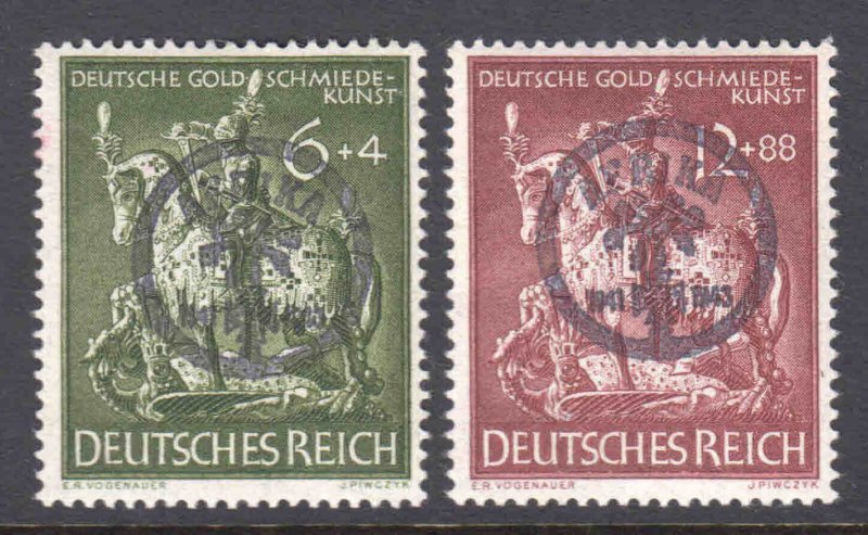 GERMANY B247-B248 AFRIKAKORP LOCAL FELDPOST OVERPRINTS OG NH VF BEAUTIFUL GUM