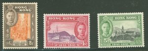 Hong Kong #168-70 Unused Single