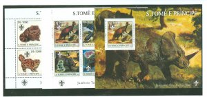 St. Thomas & Prince Islands #1510-1512 Mint (NH) Souvenir Sheet (Scouts)