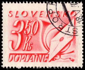 Slovakia Scott J35 Used.