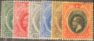 SOUTHERN NIGERIA #45-50  MINT HINGED SHORT SET ( 6)