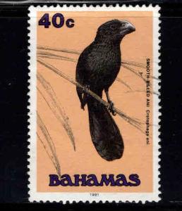 Bahamas Scott 715 MH* Bird stamp 1991 disturbed gum