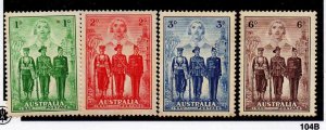 Australia 184-187 Set Mint Hinged
