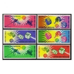 Togo 500-505,505a,MNH.Michel 446-451,Bl.17. Quiet Sun Year IQSY-1964.Satellites.