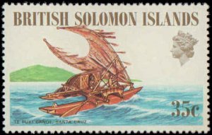 Solomon Islands #214-217, Complete Set(4), 1971, Ships, Never Hinged