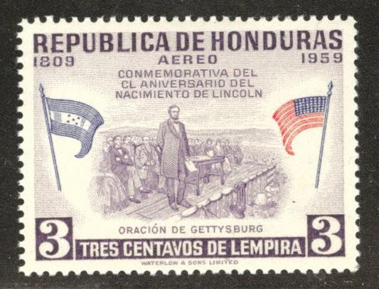 Honduras  Scott C291 MNH** Lincoln airmail stamp