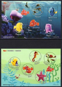 Taiwan 2008 DISNEY CHARACTERS NEMO 2 s/s Perforated Mint (NH)