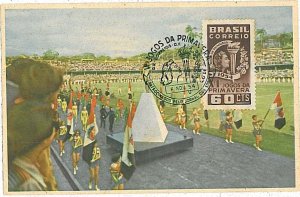 17296  -  BRAZIL - POSTAL HISTORY - MAXIMUM CARD  -  Sport  1954