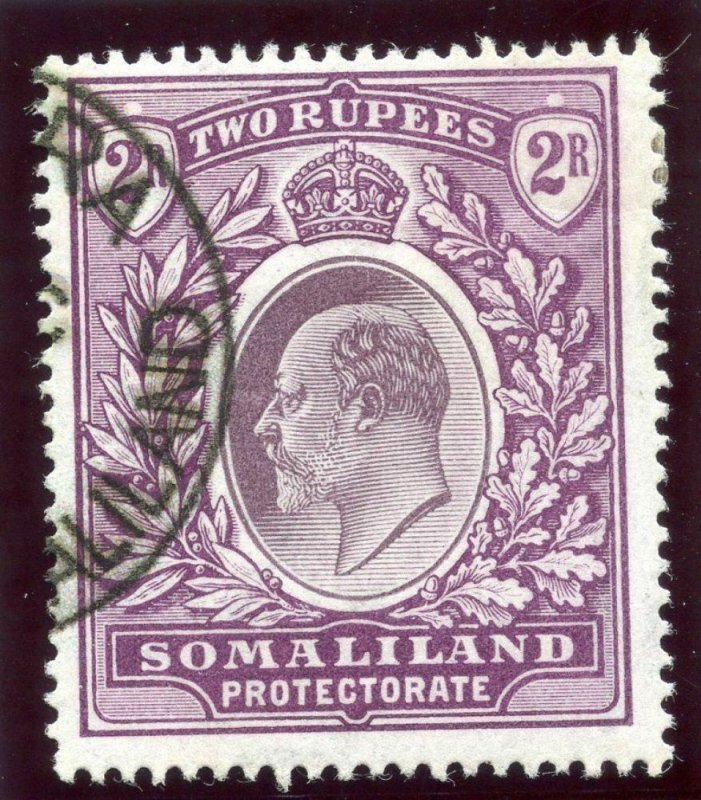 Somaliland 1904 KEVII 2r dull & bright purple very fine used. SG 42. Sc 37.