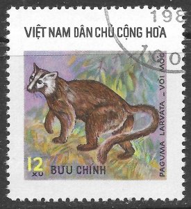 Vietnam North Scott 809 CTO 12xu Himalayan Palm Civet Issue of 1976