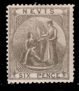 MOMEN: NEVIS SG #19 1878 LITHO MINT OG H £250 LOT #69008*