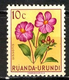 Ruanda Urundi 1953; Sc. # 114; MNH Single Stamp