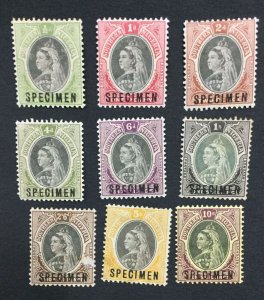 MOMEN: SOUTHERN NIGERIA SG #1s-9s SPECIMEN UNUSED LOT #191444-526