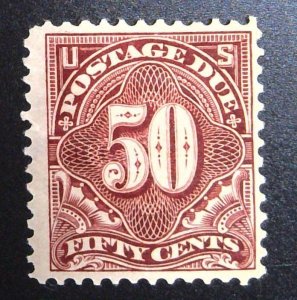 Scott #J44 - F - 50c Deep Claret - Postage Due - HR OG - 1896