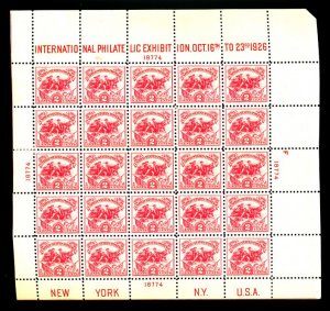 U.S. #630 MINT BLOCK OF 25 OG NH