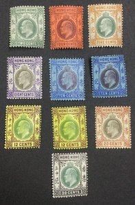 MOMEN: HONG KONG KE 1904-06 5c ORD PPR MINT OG H / 1NG(20c) £440 LOT #65173