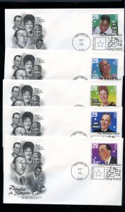 US 2849-2853 American Music popular singers set of 5 UA Artcraft cachet FDC