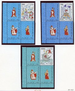 VATICAN CITY 1987  COMPLETE YEAR SET STAMPS MINT NH ON WHITE ACE ALBUM PAGES