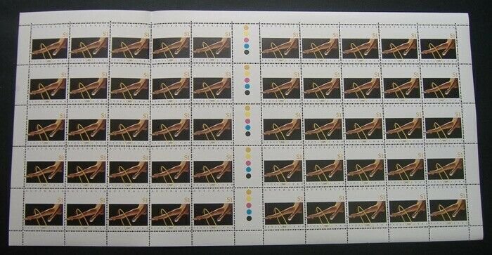 Australia: 1988 $1 Seoul Olympic Games (Gymnast) sheet of 50 MNH**  