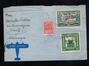 1939 Paraguay Airmail Cover to Vienna Germany Currency Control Censorhsip