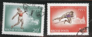 Hungary Scott 1787-1788  Used CTO sports stamps